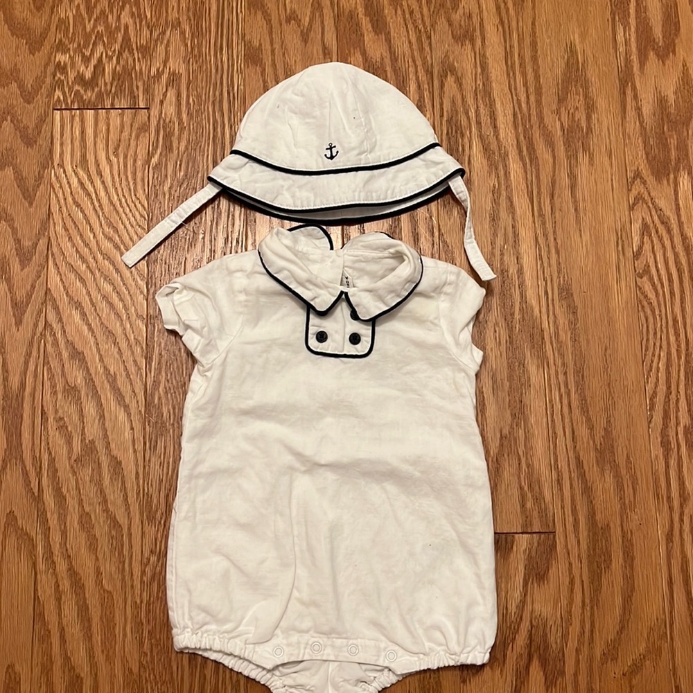 Janie and jack sailor bubble and hat